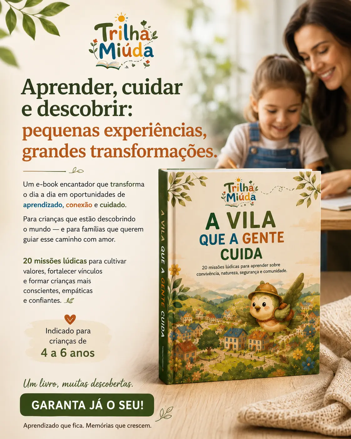 Apresentação do e-book A Vila que a Gente Cuida e seus benefícios